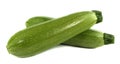 Green zucchini vegetables isolated on white background Royalty Free Stock Photo