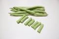 Greenbeans isolated on white background