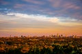 Greenbelt Austin City Skyline Golden Hour Vivid Colors horizon line