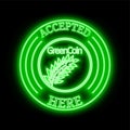 Greencoin GRE accepted here sign