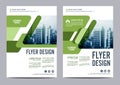 Greenery Brochure Layout design template. Annual Report Flyer Leaflet cover Presentation