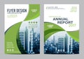 Greenery Brochure Layout design template. Annual Report Flyer Leaflet cover Presentation