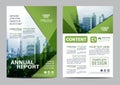 Greenery Brochure Layout design template. Annual Report Flyer Leaflet cover Presentation