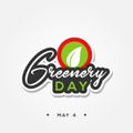 Greenery Day Vector Design Illustration Royalty Free Stock Photo