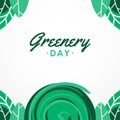 Greenery Day Vector Design Illustration For Celebrate Moment Royalty Free Stock Photo