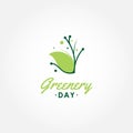 Greenery Day Vector Design Illustration For Celebrate Moment Royalty Free Stock Photo