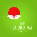 Greenery Day Vector Design Illustration For Celebrate Moment Royalty Free Stock Photo