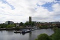 Greenery flourishes, whilst St George`s Minster and The Hub, remain in lockdown, in May 2020.