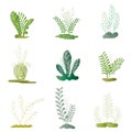 sprinttime natural leave green tree docorative background wallpaper backdrop vector illustration