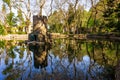 Greenery at Gardens of Pena, Sintra, Portugal. Park and National Palace of Pena Royalty Free Stock Photo