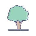 Greenery   Line Style vector icon which can easily modify or edit Royalty Free Stock Photo