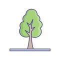 Greenery Line Style vector icon which can easily modify or edit Royalty Free Stock Photo