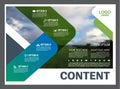 Greenery Presentation layout design template. Annual report cover page.