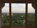 Window view of New Delhi City Royalty Free Stock Photo