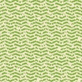 Greenery and white zigzag spotted seamless pattern