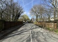 Greenfield Lane, on a cold winters day in, Bierley, Tong, UK Royalty Free Stock Photo