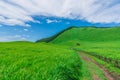 Greengrass at Soni plateau,Nara Prefecture ,Japan Royalty Free Stock Photo