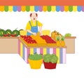 Greengrocer Royalty Free Stock Photo