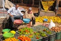 Greengrocer. Market. Skoura. Morocco. Royalty Free Stock Photo