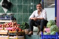 A greengrocer in Urfa in Turkey.