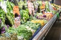 Greengrocers area in a supermarket