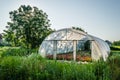 New greenhouses with blue sky Royalty Free Stock Photo