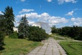 Greenhouse building in Kyiv city, Ukraine, horticultural establishment