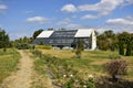 Greenhouse building at botanical garden in Ploiesti , Romania