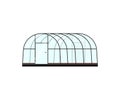 Greenhouse complex. Glasshouse with plants. Planting icon. Flat style.