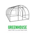 Greenhouse construction frame.