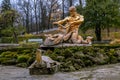 Greenhouse Fountain in Peterhof before preparing for the winter season