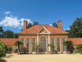 Greenhouse and Garden at Mount Vernon of Virginia Royalty Free Stock Photo