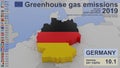 Greenhouse gas emissions in Germany in 2019 tonnes per capita.