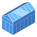 Greenhouse icon isometric vector. Farmer garden