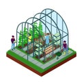 Greenhouse Isometric Composition