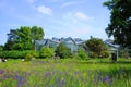 Greenhouse, orangery in the park, Frankfurt am Main, Hessen Germany Royalty Free Stock Photo