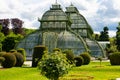 Greenhouse Palm House, Palmenhaus at Schonbrunn garden, historic glass building. May 15, 2023, Austria, Vienna.
