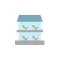 Greenhouse, plants icon. Simple color vector elements of automated farming icons for ui and ux, website or mobile application