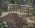 greenhouse with removed glass Royalty Free Stock Photo