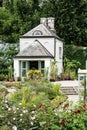 Greenhouse and various flowering plants and cacti in orangery, K Royalty Free Stock Photo