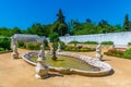Greenhouses at the gardens of the national palace of Queluz in Lisbon, Portugal Royalty Free Stock Photo