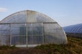 Greenhouses located near and in a row