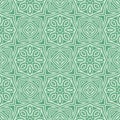 Greenish star flowers seamless pattern background illustration