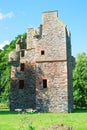 Greenknowe tower ruin from east side Royalty Free Stock Photo