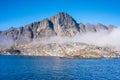 Greenland Cruise - landscapes in the Hamburger Sund, north of Maniitsoq, West Greenland Royalty Free Stock Photo