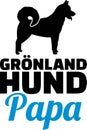 Greenland Dog dad silhouette german