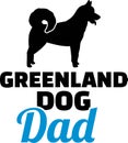 Greenland Dog dad silhouette