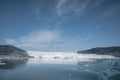 Greenland, Eqip Sermia, Eqi Glacier in Greenland Disko Bay. Boat trip in the morning over the arctic sea,Baffin Bay