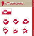Greenland Flag Set, Flag Set #216