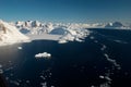 Greenland, ice floe and mountains